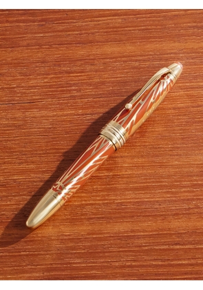 Montblanc - Meisterstück The Origin Collection Solitaire LeGrand Lacquer and Gold-Plated Fountain Pen - Men - Orange
