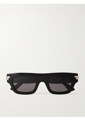 Bottega Veneta - Mitre Square-Frame Acetate Sunglasses - Men - Black