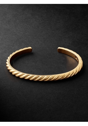 David Yurman - Sculpted Cable 18-Karat Gold Cuff - Men - Gold