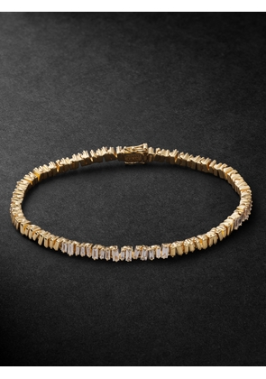Suzanne Kalan - ID Mini 18-Karat Gold Diamond Tennis Bracelet - Men - Gold