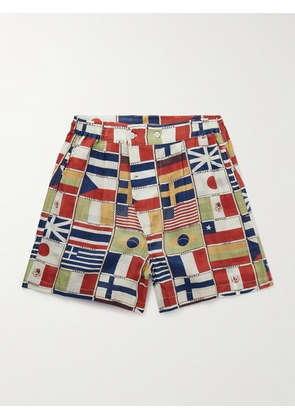 BODE - International Straight-Leg Printed Linen Shorts - Men - Multi - S