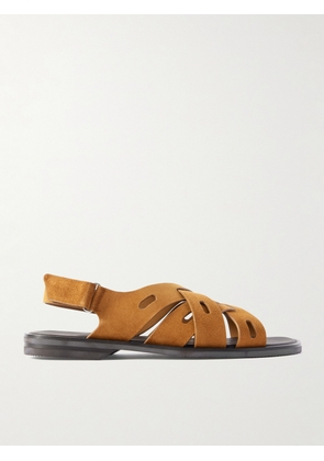 John Lobb - Seaford Cutout Suede Sandals - Men - Brown - UK 6