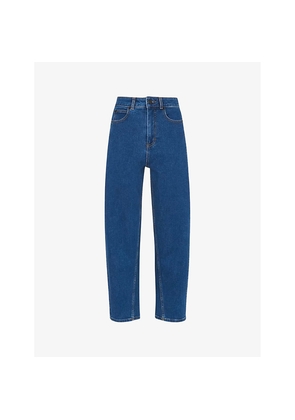 Womens Whistles Barrel High-Rise Straight-Leg Jeans
