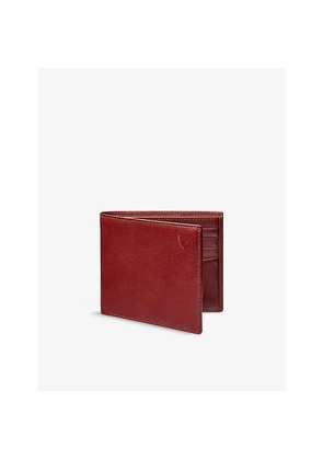 Mens Aspinal Of London Billfold Logo-Embellished Leather Wallet