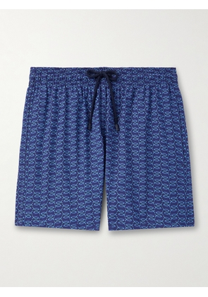 Vilebrequin - Moopea Straight-Leg Mid-Length Printed Wool Swim Shorts - Men - Blue - M