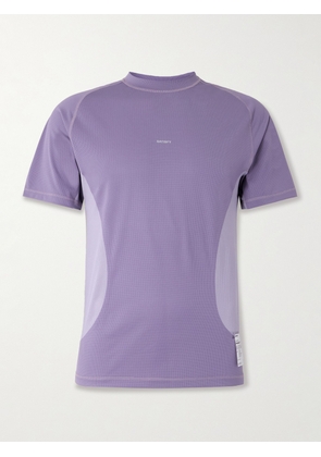 Satisfy - Logo-Print Recycled AuraLite™ Tech T‑Shirt - Men - Purple - 0