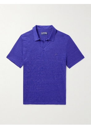 Vilebrequin - Pyramid Linen-Jersey Polo Shirt - Men - Blue - S