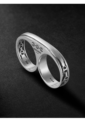 HOORSENBUHS - Bonded Double Barrel Knuckle Sterling Silver Ring - Men - Silver - 8