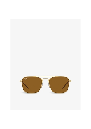 Womens Ray-Ban Rb3588 Square-Frame Acetate Sunglasses