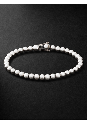 PATTARAPHAN - Baby Cycle Rhodium-Plated Sterling Silver Chain Bracelet - Men - Silver - 18