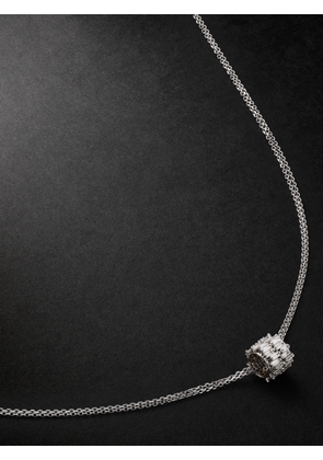 Suzanne Kalan - 18-Karat White Gold Diamond Necklace - Men - Silver