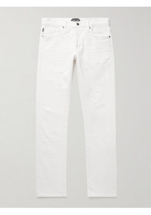 TOM FORD - Slim-Fit Straight-Leg Selvedge Jeans - Men - Neutrals - UK/US 30
