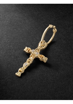HOORSENBUHS - Sacred Cross 18-Karat Gold Diamond Pendant - Men - Gold