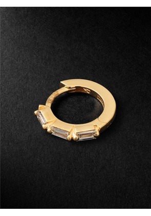 Suzanne Kalan - 18-Karat Gold Diamond Single Hoop Earring - Men - Gold