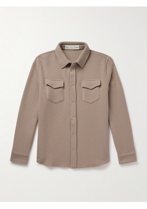 God's True Cashmere - Waffle-Knit Cashmere Shirt - Men - Brown - XS