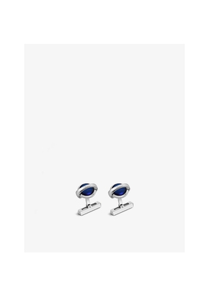 Mens Ballon Bleu De Cartier Palladium-Plated Sterling-Silver Cufflinks