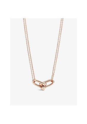 Mens Tiffany & Co Tiffany Hardwear Double Link 18ct Rose-Gold Necklace