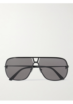 TOM FORD - Stavros Aviator-Style Metal Sunglasses - Men - Black
