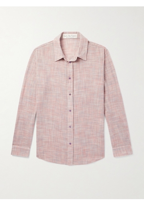 God's True Cashmere - Space-Dyed Cashmere and Wool-Blend Gauze Shirt - Men - Pink - XS