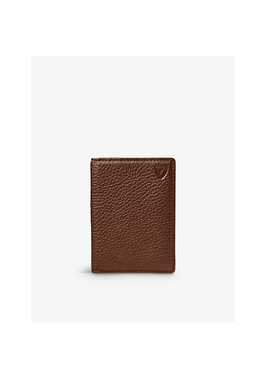 Mens Aspinal Of London Double Fold Leather Card Holder