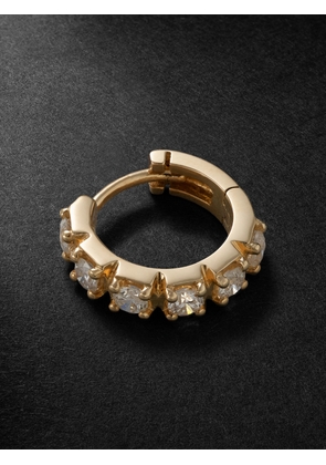 Jacquie Aiche - 14-Karat Gold Diamond Single Hoop Earring - Men - Gold