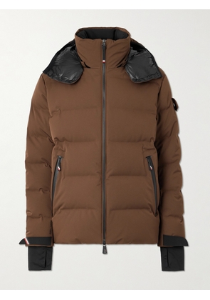 Moncler Grenoble - Montgetech Logo-Appliquéd Quilted Stretch-Nylon Hooded Down Ski Jacket - Men - Brown - 1