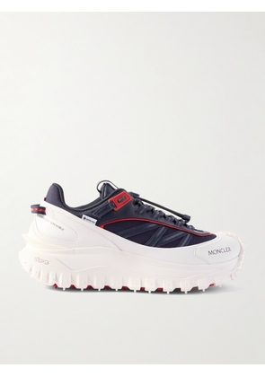 Moncler - Trailgrip GTX Leather-Trimmed Ripstop and Rubber Sneakers - Men - Blue - EU 40