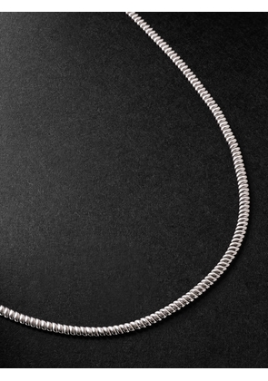 Anita Ko - Zoe 18-Karat White Gold Necklace - Men - Silver