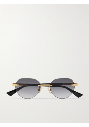 Bottega Veneta - Rimless Round-Frame Gold-Tone Sunglasses - Men - Gold