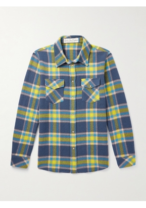God's True Cashmere - Explorer Checked Cashmere Shirt - Men - Blue - XS