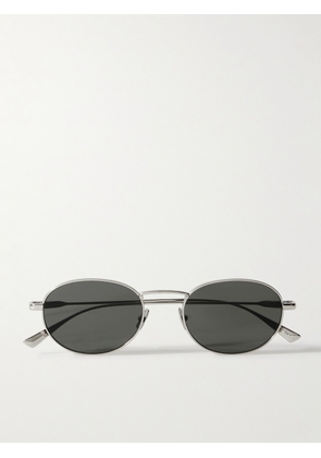 SAINT LAURENT - Round-Frame Silver-Tone Sunglasses - Men - Silver
