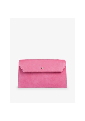 Womens LK Bennett Dora Suede Clutch Bag