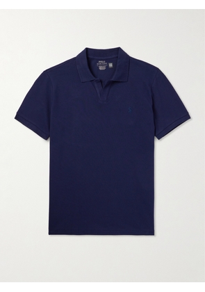 Polo Ralph Lauren - Logo-Embroidered Cotton-Blend Piqué Polo Shirt - Men - Blue - XS