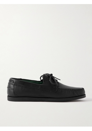 VINNY's - Boatman Full-Grain Leather Boat Shoes - Men - Black - EU 40