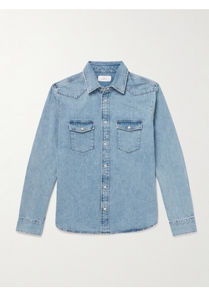 Mr P. - Denim Western Shirt - Men - Blue - XS