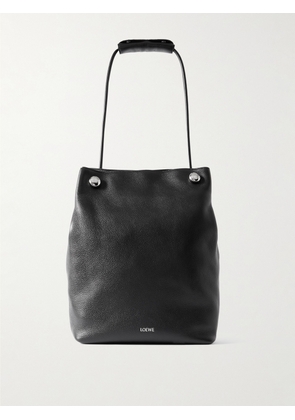 LOEWE - Pebble Full-Grain Leather Tote Bag - Men - Black