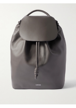 LOEWE - Flamenco Leather Backpack - Men - Gray