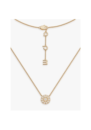 Womens Apm Monaco Soleil 18ct Yellow Gold-Plated Metal Alloy and Zirconia Pendant Necklace