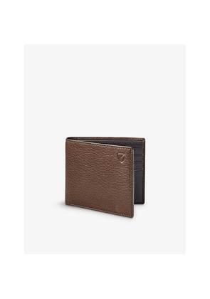 Mens Aspinal Of London Billfold Logo-Embellished Leather Wallet