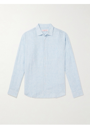 Orlebar Brown - Giles Linen Shirt - Men - Blue - S