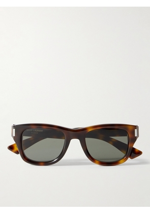SAINT LAURENT - Square-Frame Tortoiseshell Acetate Sunglasses - Men - Tortoiseshell