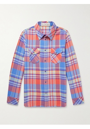 God's True Cashmere - Creator Checked Cashmere Shirt - Men - Red - XS