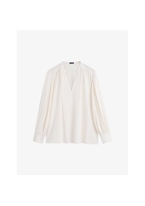 Womens Joseph Blondel Relaxed-Fit Silk Crepe-De-Chine Blouse