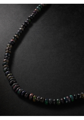 JIA JIA - Lightening Ridge Gold Opal Necklace - Men - Black