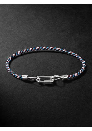 Marla Aaron - Babylock Sterling Silver and Dyneema Cord Bracelet - Men - Silver - 7.5