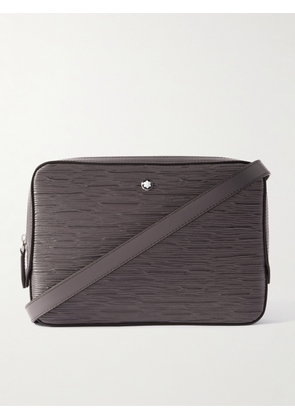 Montblanc - Meisterstück 4810 Mini Textured-Leather Messenger Bag - Men - Gray