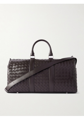 Bottega Veneta - Intrecciato Leather Weekend Bag - Men - Brown