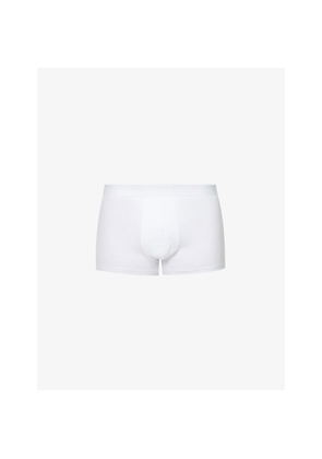 Mens Derek Rose Jack Branded-Waistband Stretch-Cotton Trunks