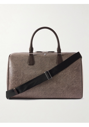Montblanc - Large 142 Textured-Leather Weekend Bag - Men - Brown