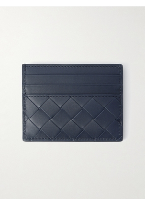 Bottega Veneta - Intrecciato Leather Cardholder - Men - Blue